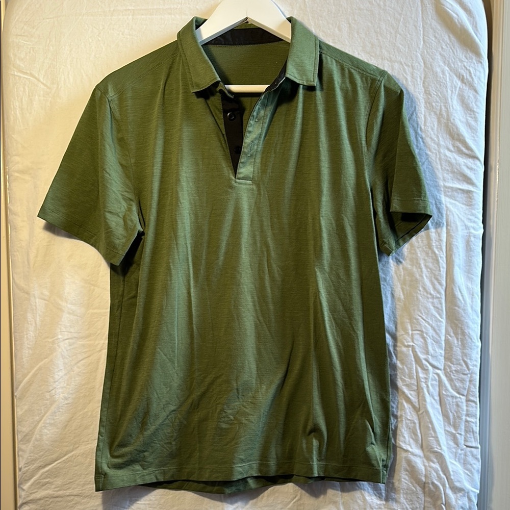 Lululemon Athletica Green Polo Shirt Timeless Style